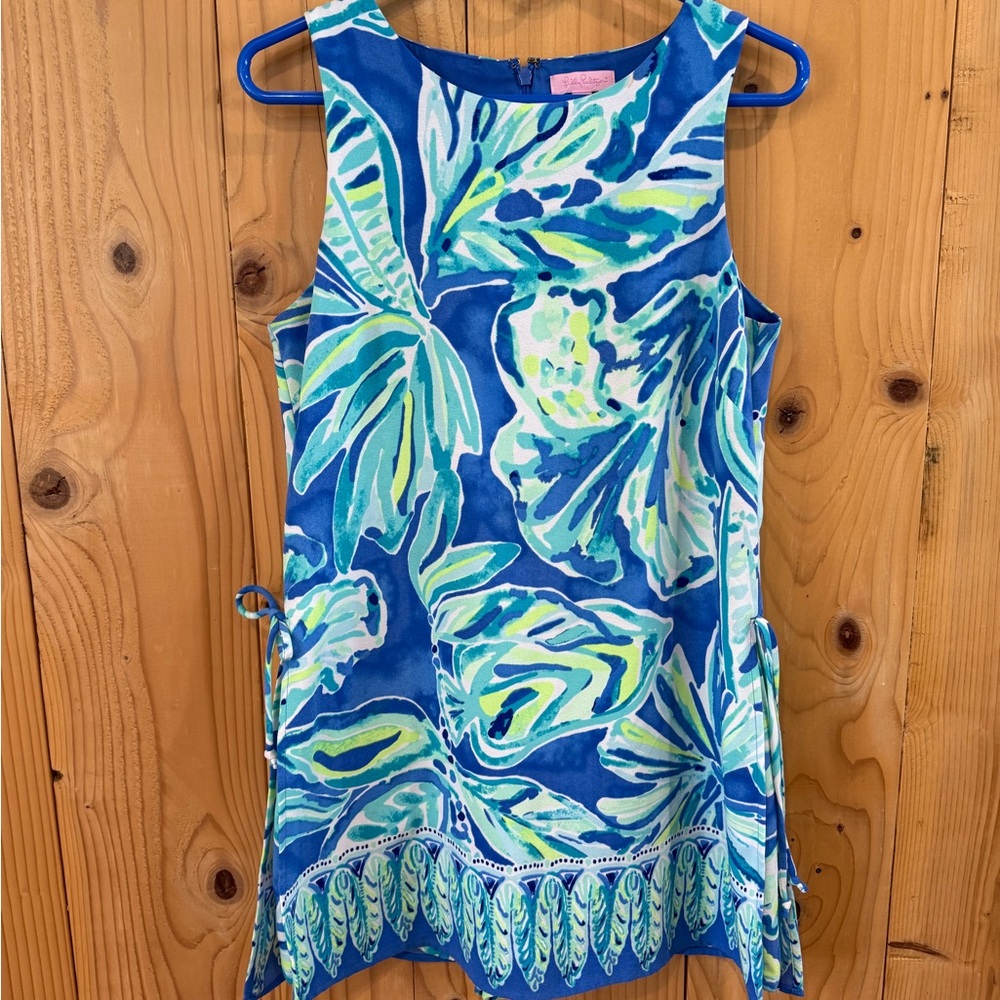 Lilly Pulitzer Vibrant Blue and Green Fabric